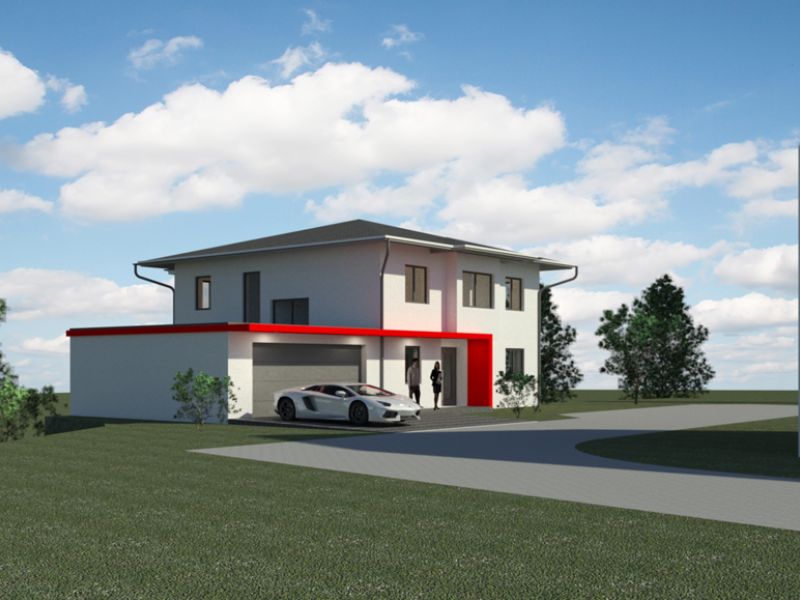 Neubau eines Wohnhauses mit Einliegerwohnung und Garage