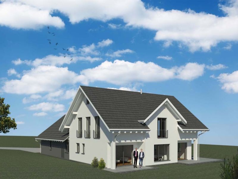 Neubau eines Wohnhauses mit Garage