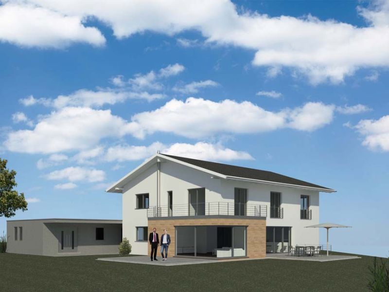 Neubau eines Wohnhauses mit Garage